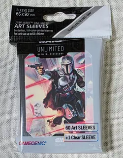 Star Wars: Unlimited Art Sleeves - Mandalorian - GameGenic Card Sleeves (NEW) - Image 1