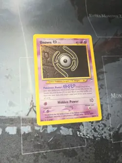 Unown [H] 28/105 Neo Destiny Regular Pokemon Card Vintage LP - Image 2