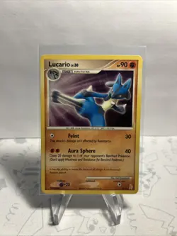Lucario LV.30 3/11 Holo Promo Card DP Trainer Kit: Pokemon MP 2007 - Image 2