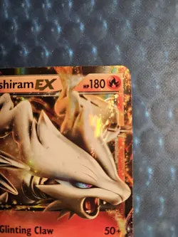 Reshiram EX Holo Ultra Rare Pokemon Card Legendary Treasures 29/113 - Image 3