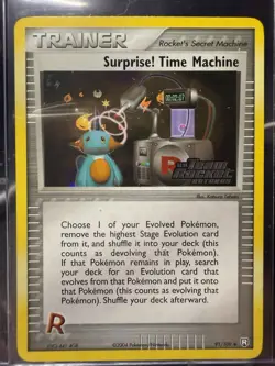Surprise! Time Machine 91/109 EX Team Rocket Returns Pokemon Card Reverse Holo - Image 1