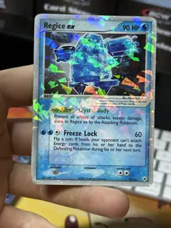 Regice ex 97/101 EX Hidden Legends 2004 Holo Rare Cracked Ice Pokemon Card TCG - Image 3