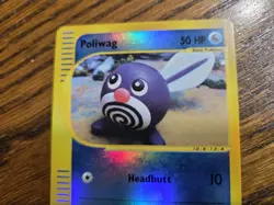 Pokemon Base Set Expedition #125/165 Reverse Holo POLIWAG *hasn't been played* - Image 2