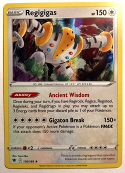 Pokemon Regigigis Rare + FREE extra Rare card! - Image 1