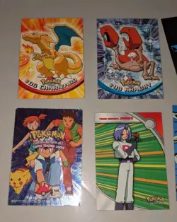 Topps Pokemon Card Lot Charizard Seadra Kangaskhan Foil Checklist TV Lot Of 11 - Image 3