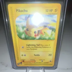 Pokemon Pikachu Basic 50 HP Expedition Base Set 124/165 Regular Common - Image 1