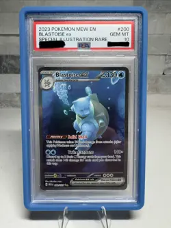 2023 Pokemon Blastoise ex SV 151 200/165 Special Illustration Rare MEW EN PSA 10 - Image 1