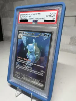 2023 Pokemon Blastoise ex SV 151 200/165 Special Illustration Rare MEW EN PSA 10 - Image 2