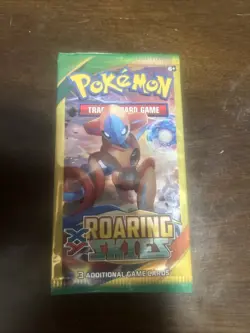 Pokemon Cards: Sealed Roaring Skies 3 Card Booster Pack - Image 1