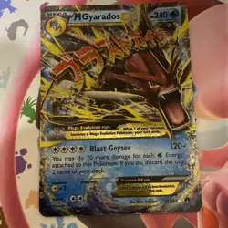 Pokemon TCG 2016 XY Breakpoint Mega M Gyarados EX Ultra Rare Holo Card 27/122 - Image 1