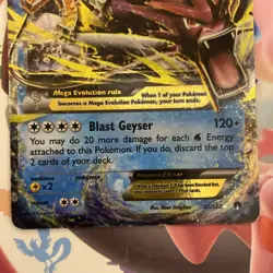 Pokemon TCG 2016 XY Breakpoint Mega M Gyarados EX Ultra Rare Holo Card 27/122 - Image 2