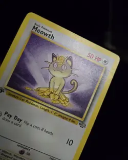 Pokemon TCG - MEOWTH - 1ST EDITION - 56/64 - WOTC - JUNGLE (1999) - MP/LP - Image 3