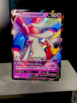 2021 POKEMON SWSH BLACK STAR PROMO CELEBRATIONS COLL #134 DARK SYLVEON V🔥CLEAN - Image 2