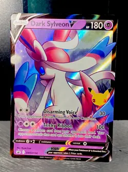 2021 POKEMON SWSH BLACK STAR PROMO CELEBRATIONS COLL #134 DARK SYLVEON V🔥CLEAN - Image 3