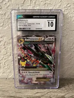 2021 Pokemon Celebrations M Rayquaza EX Classic Holo #76/108 CGC 10 - Image 1