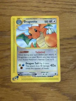 Pokemon TCG Dragonite Expedition Base Set Regular Rare Card 43/165 LP - Image 3