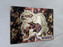 1999 Pokemon Japanese Meiji Embossed Foil Promo Windie/Arcanine Mint NP - Image 1