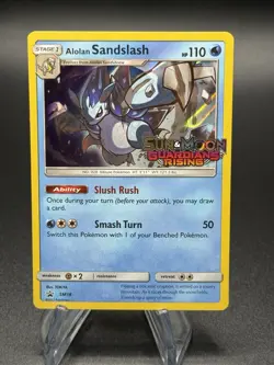 Pokemon Alolan Sandslash Sun & Moon Guardians Rising #SM18 - Image 1