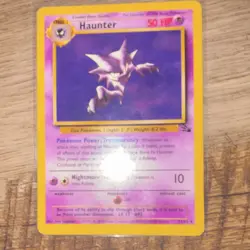 Pokemon TCG Haunter Fossil Rare 50 HP 21/62 Regular Unlimited English - Image 1