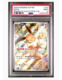 Eevee 173 Promo PSA 9 2025 Pokemon Prismatic Evolutions ETB Promo (#6) - Image 1