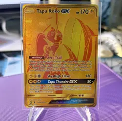 Pokemon Tapu Koko GX SV93/SV94 Hidden Fates Shiny Holo Rare Full Art - Image 1