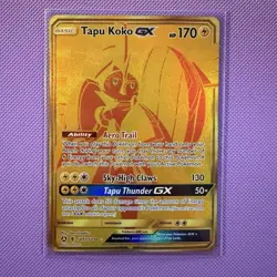 Pokemon Tapu Koko GX SV93/SV94 Hidden Fates Shiny Holo Rare Full Art - Image 2