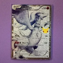 Pokemon Reshiram 113/114 Celebrations Classic Collection Full Art Holo - Image 2