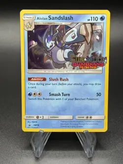 Pokemon Alolan Sandslash Sun & Moon Guardians Rising #SM18 - Image 1