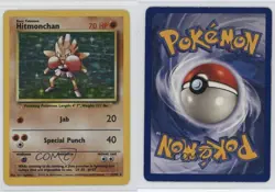 Hitmonchan Holo Pokemon Base Set #7 1999 - Image 3