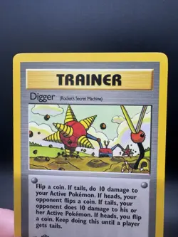 Pokemon TCG Digger 75/82 1st Edition Team Rocket Non Holo LP - Image 3