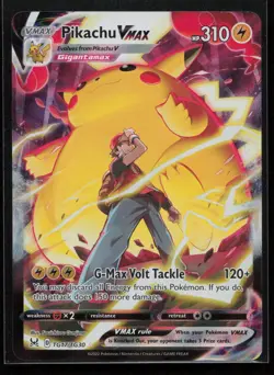 Pikachu VMAX #TG17/TG30 SWSH11: Lost Origin Trainer Gallery Pokemon (1B) - Image 1