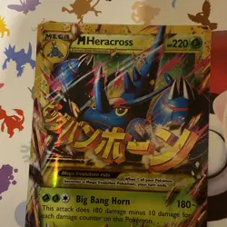 Pokemon TCG Mega Heracross EX 112/111 Secret Rare XY Furious Fists LP - Image 3