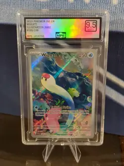 2023 Pokemon SVI EN Wiglett Illustration Rare #206 /198 MINT+ 9.5!!! - Image 3
