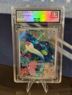 2023 Pokemon SVI EN Wiglett Illustration Rare #206 /198 MINT+ 9.5!!! - Image 5