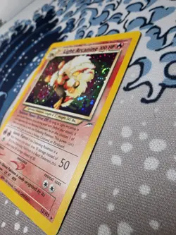 Pokemon Light Arcanine Neo Destiny Holo Rare Holo 12/105 SWIRL 🌀 - Image 4