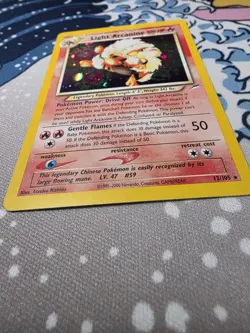 Pokemon Light Arcanine Neo Destiny Holo Rare Holo 12/105 SWIRL 🌀 - Image 5
