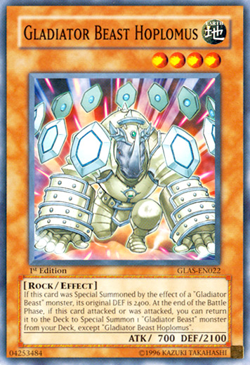 Gladiator Beast Hoplomus (GLAS-EN022) - Common First ed. Yu-Gi-Oh! - Image 1