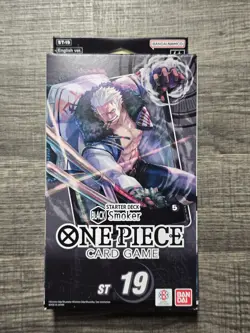 One Piece Tcg Black Smoker Starter Deck (ST-19) Brand New Sealed With PRB01 Pack - Image 1