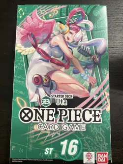 Brand New Factory Sealed One Piece Starter Deck 16 Uta With PBR-01 Pack ENGLISH - Image 1