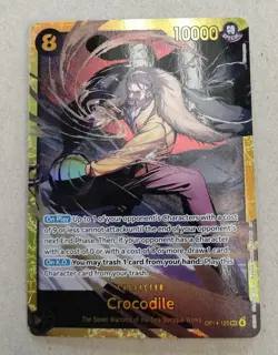 Crocodile OP14-120 SEC Secret Rare Holo Full Art One Piece CCG Baroque Works - Image 1