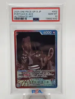 2025 One Piece JP OP13 Complete Set Of Leader Alternate Art PSA 10 SEQUENTIAL - Image 4