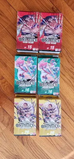 Lot of One Piece Tcg Starter Deck ST-16 ST-15 ST-20 x 2 English Uta Whitebeard - Image 1