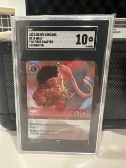 Disney Lorcana 💫 Maui Hero to All First Chapter #212 Enchanted SGC 10 Gem - Image 1