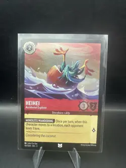 Disney Lorcana Into the Inklands HeiHei Accidental Explorer Foil 107/204 - Image 1