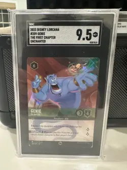 Disney Lorcana The First Chapter Enchanted Genie #209/204 SGC 9.5 - Image 1
