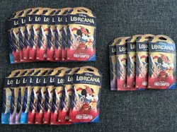 Disney Lorcana The First Chapter Sleeved Packs 25 Total Brand New Sealed - Image 1