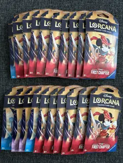 Disney Lorcana The First Chapter Sleeved Packs 25 Total Brand New Sealed - Image 3