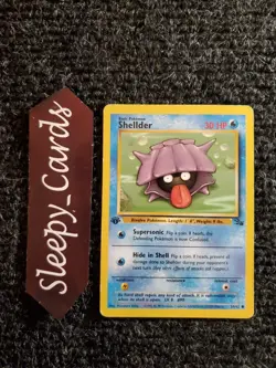 Pokemon TCG Shellder 1st Edition 54/62 Fossil NM - Image 1