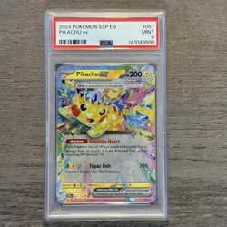 2024 Pokemon Pikachu Ex Double Rare PSA 9 SSP EN - Image 1