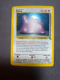 Ditto 3/62 Fossil Holo Pokemon TCG 1999 RARE 151 - Image 1